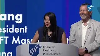 Jessica Tang and Fred Kowal at AFT Convention 2024