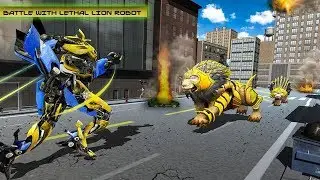 Transforming Robot Elephant Vs Ultimate Lion Robot Android Gameplay