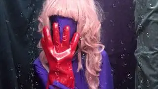 ZENTAI ⭐🙏 With Long Rubber Gloves 🐟🌊 Deep Sea Creature 👀❤  [[ASMR]]
