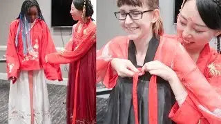 Can Foreigners Wear Traditional Chinese Dress! What Do They Think About? 外国美女试穿汉服！