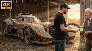 ASMR Car Restoration – Restoring a Wrecked Batmobile ($100 Deal) | Full Transformation to Legendary