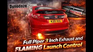 Полный комплект выхлопной системы Piper 3 дюйма для Honda Civic Fn2 TypeR.