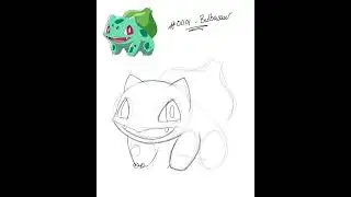 How to Draw Pok&eacute;mon - 0001 Bulbasaur | Drawing Timelapse | Digital Art | Procreate