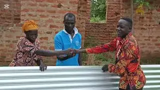 Team from the office of the Hon. Dr. Gilbert Olanya supported 2 families with iron sheets