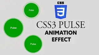 CSS3 Pulse Animation Effect