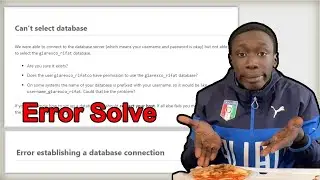 Error establishing a database connection ৷ Can't select database wordpress ৷ Wordpress Problem Solve