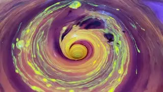 Experiment Whirlpool Hole Green , Purple | One One Colour - ASMR Relaxing Vortex
