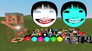 Yoshie family,Obunga,Juandale and Too much nextbost vs Towers Garry's Mod