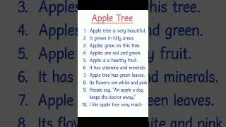 10 Lines on Apple Tree | Easy Kids Essay