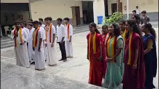 My son NITHIN sang Nadageethe in IIIT RAICHUR today on  kannada rajyotsava 