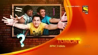 3 Idiots Tonight 8pm Sony Max HD