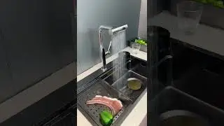 Lefton Waterfall & Pull-Out Kitchen Faucet with Temperature Display-KF2209