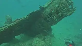 Sunken Japanese WWII plane Val Bomber