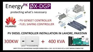 PV Diesel Controller Lahore 300KW Huawei with 400KVA Diesel Genset