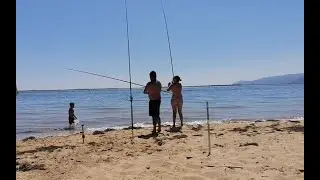 Pesca na Praia em Setúbal - De volta ao boat center