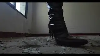 【Crush Asmr】The ruins were destroyed by high-heeled boots