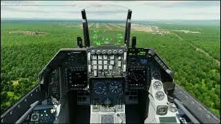 DCS Cold war Germany map  Frankfurt ILS 25L working after modification.