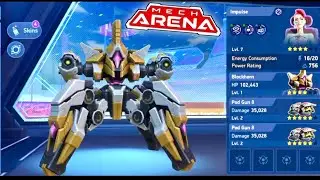 BLOCKHORN WITH PODGUN 8🔥🔥|MECH ARENA GAMEPLAY WALKTHROUGH 2026 