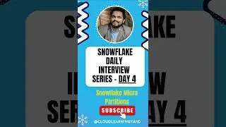 День 4 &mdash; Как Snowflake хранит данные | Объяснение микроразделов #snowflake #snowflakeinterview
