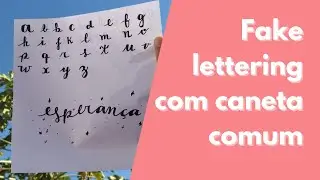 Como Fazer FAKE LETTERING | PASSO&nbsp;A&nbsp;PASSO