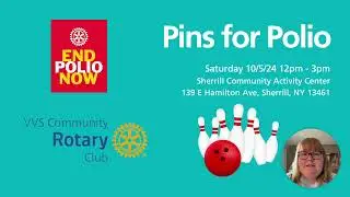 VVS Community Rotary Club Pins for Polio 2024 Presentation