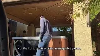 Hot tub removal Jacuzzi removal in Las Vegas Nevada