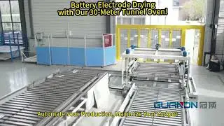 Battery Electrode Drying with Our 30-Meter Tunnel Oven!