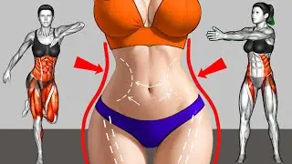 🔥1-Minute Exercise to Lose Belly Fat & Get a Slim Waist🔥30-Exercises for 30 Days
