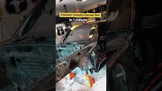 shaved foxbody engine bay in 1 minute