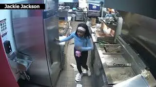 A gun-wielding customer rescues Fatburger employees in Chicago from an attack by a group of thugs