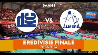 Finale play-off Eredivisie 23 maart 2024: Dunlop - DKC - F.I.T. Almere , Baan 1