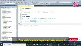 Rename database in sql server