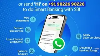 Sbi WhatsApp Banking kaise suru kare, Sbi whatsapp banking ki services.