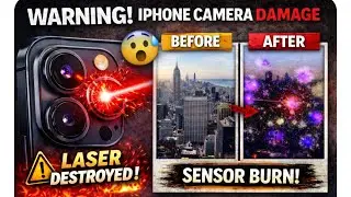 Laser Light DESTROYED My iPhone Camera 😱 | Permanent Sensor Damage