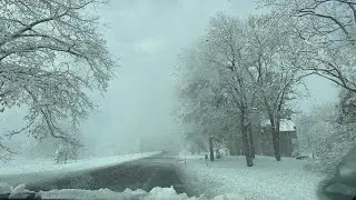 1st snow of this season - Philadelphia, Pennsylvania #snowfall #philadelphia 
