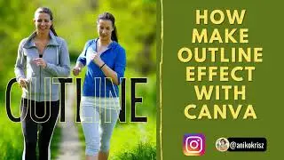 How make outline effect with Canva? Tutorial