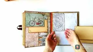 Álbum de scrapbook de viajes Around The World