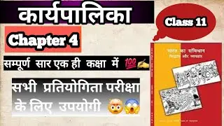 कार्यपालिका Explained 🔍 | Class 11 Political Science 🎓 | Ch-4 📘