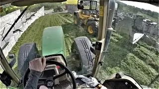 |ORIGINAL SOUND| John Deere 8210 při šlapání senáže - aneb tank typu Sherman v akci