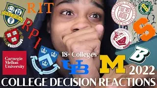 WAITLISTED FROM EVERY IVY?!|College Decision Reactions 2022 | (Ivies, CMU, UMich)
