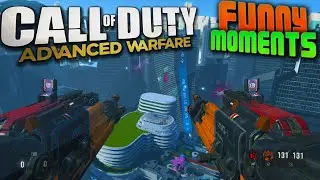 COD Advanced Warfare Funny Moments - Glitches, Out of the Map, Knockback Mode Mods & Riding Trains!
