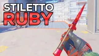 ★ CS2 Stiletto Knife Ruby Doppler (FACTORY NEW) | CS2 Knife Gameplay