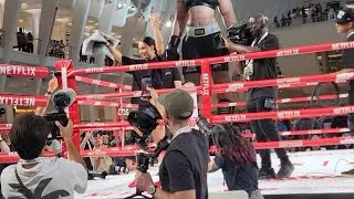 Cherneka Johnson trains & blesses kids with fight merch ahead of Undisputed bout vs. Metcalf at MSG