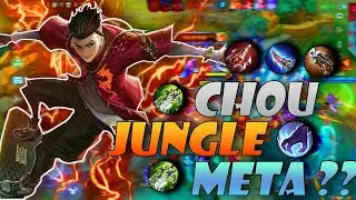 CHOU JUNGLE META??🥵🥵 | Chou one shot damage build | Chou better jungler then explaner | MLBB
