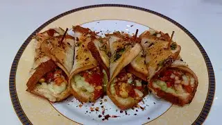 Pizza Parcel Recipe l Food Savour #pizza #parcel #dominos #easy #breakfast #pizzarecipe