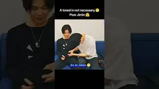 Jin wipes hands on Jimin and even Jimin wipes on Jimin 😁💜 #bts