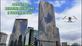 Drone na Vila Olímpia: Fase final de obras do Funchal 641 e Berrini New One - São Paulo