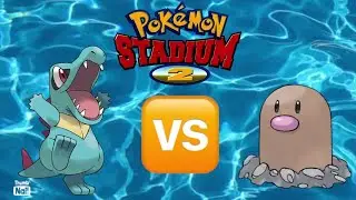 Pokemon Stadium 2 - Бесплатный бой №10 (Тотодайл против Диглетта)