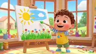 Magic Paintbrush 🎨✨ | Colorful Learning & Fun Art for Kids | Baby Songs