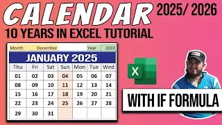 Excel Calendar Tutorial: Monthly Calendar in Just 10 Minutes | Excel Tutorials